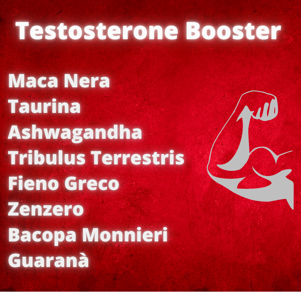 Testo Booster Libido Integratore Testosterone Forte Uomo Maca Tribulus 30 porz.