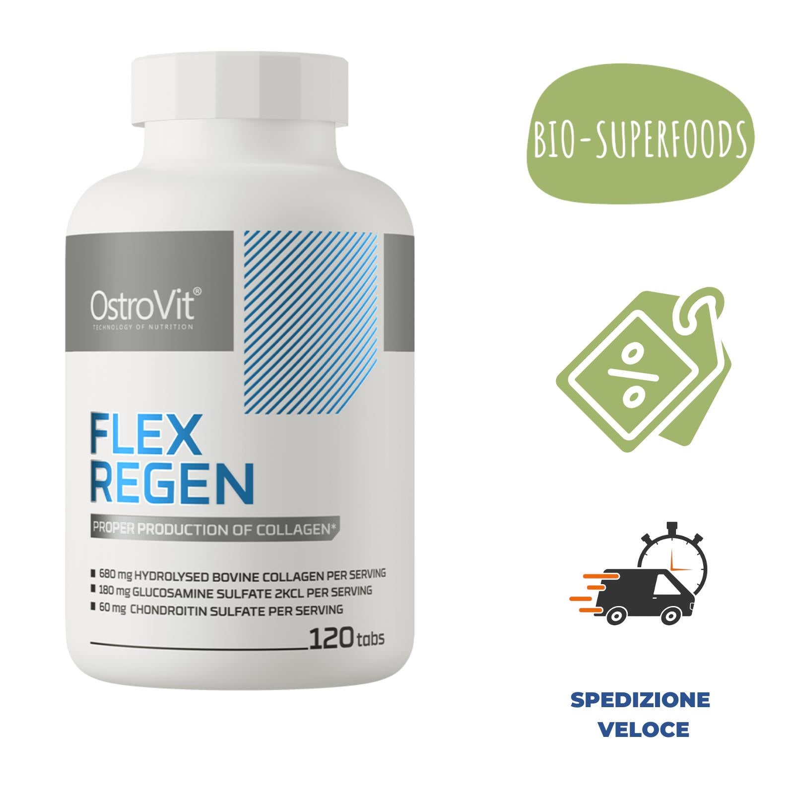 Integratore articolazioni Collagene Glucosamina Condroitina MSM Acido Ialuronico