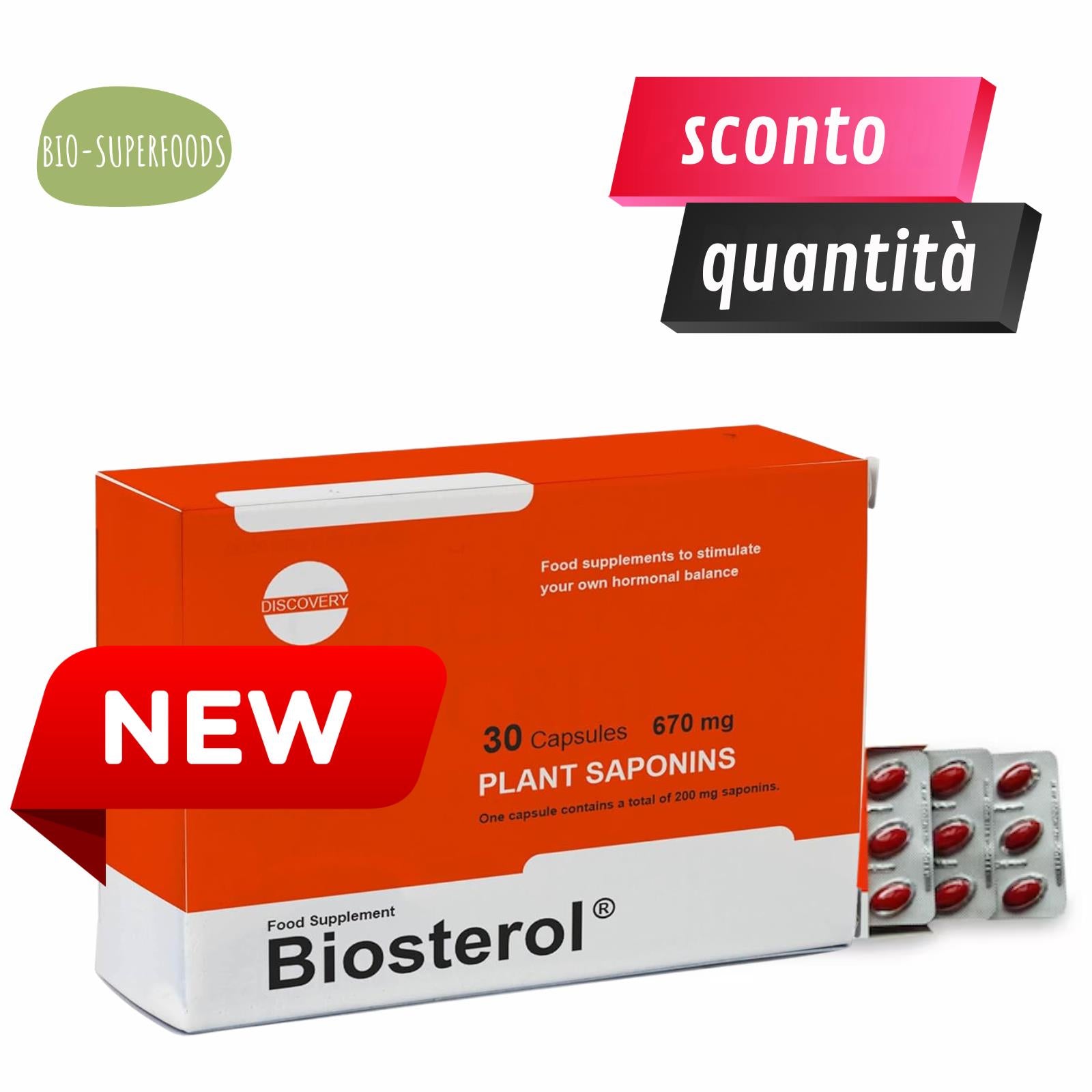 Integratore Testosterone Booster x Massa Muscolare Libido Uomo 30 Capsule 750 mg