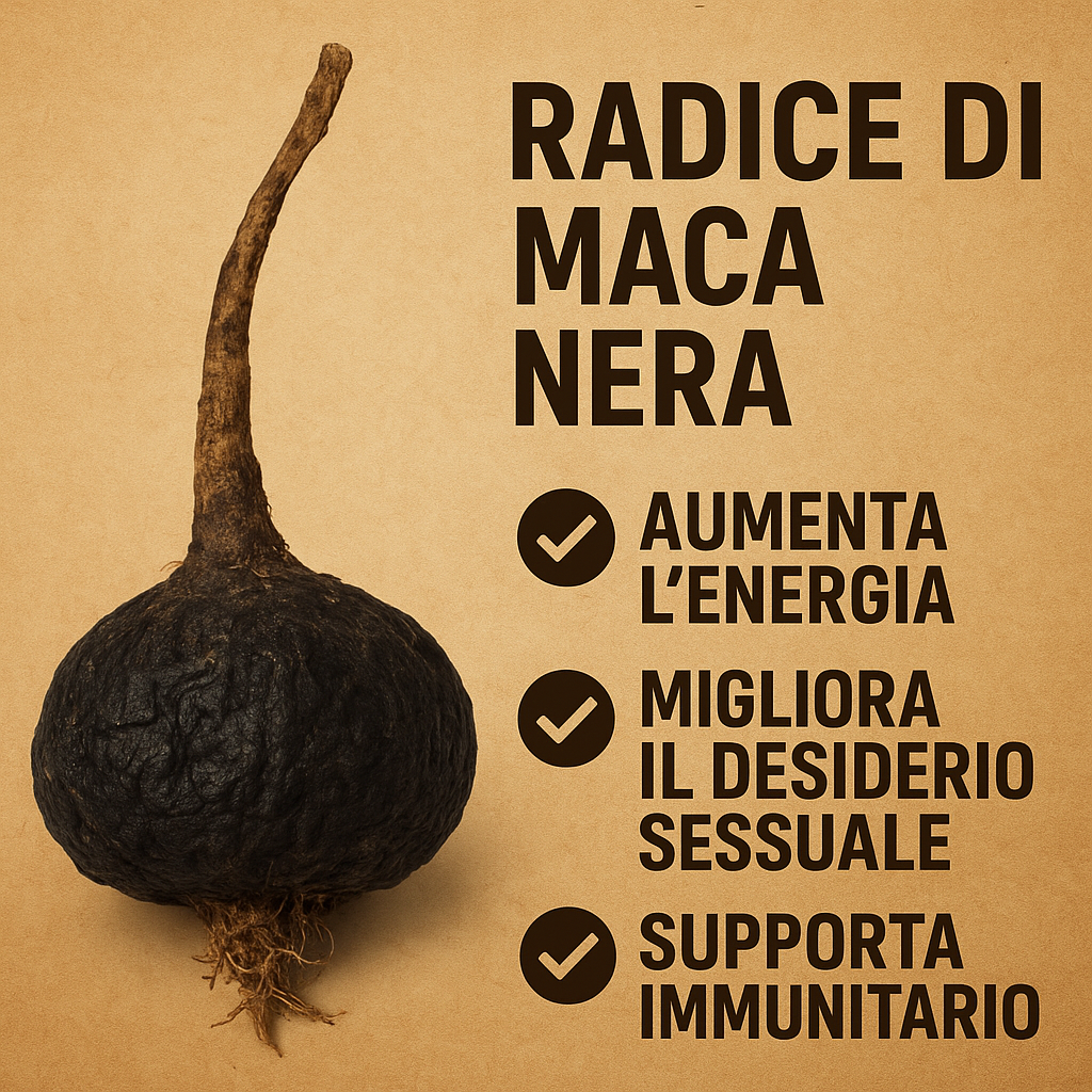 Maca Nera Biologica 200g Polvere Integratore Energia Superfood Perù BIO