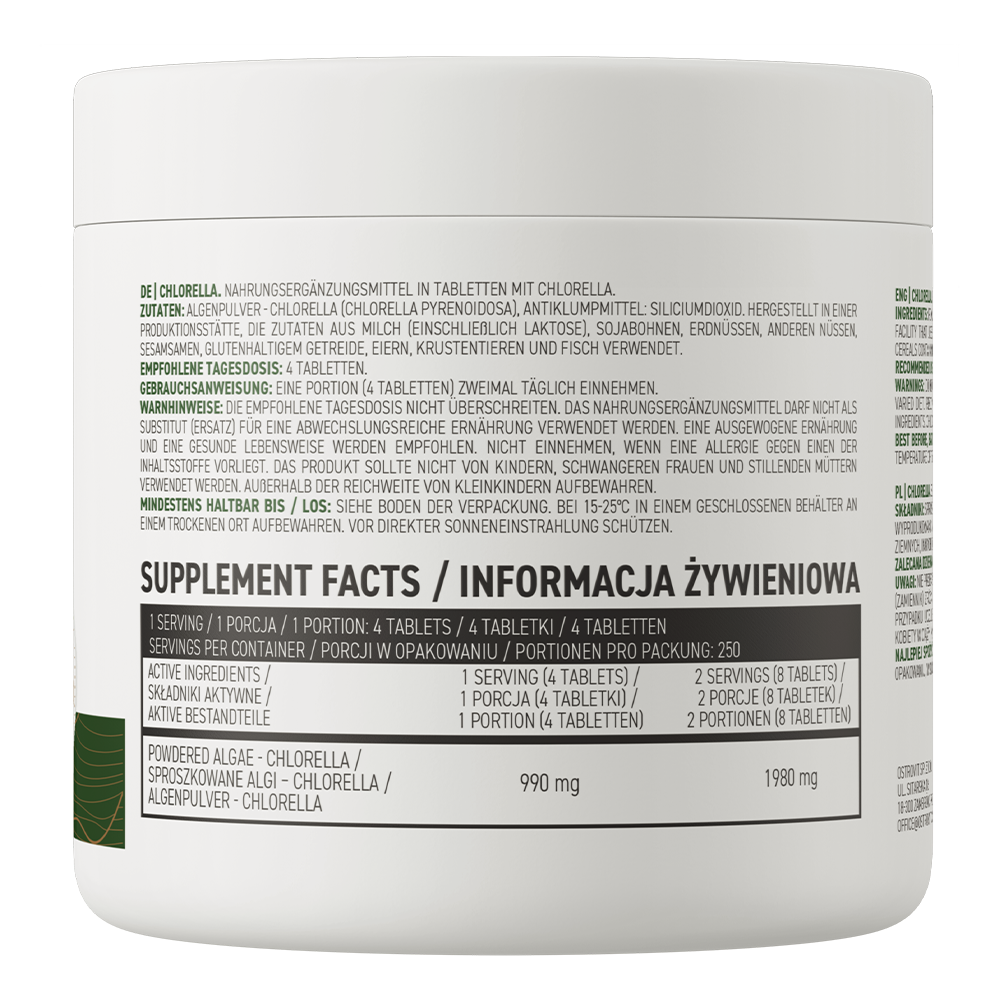 Spirulina e Clorella Antiossidante e Supporto Energetico Detox NO OGM Chlorella