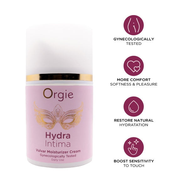 Orgie Hydra Intima 50ml - Crema Idratante Vulvare pH Bilanciato e Rigenerante