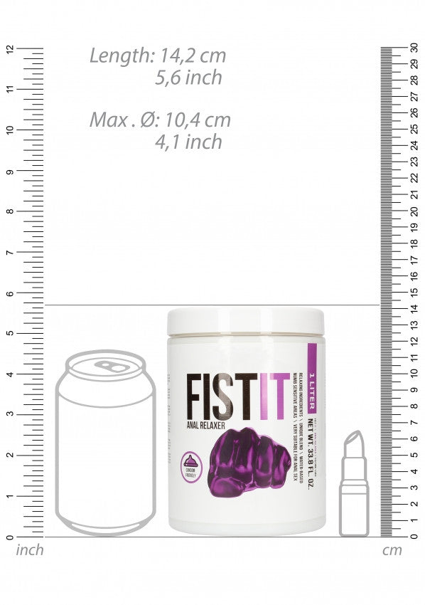 Fist It Active Gel - Lubrificante Denso a Base d'Acqua con Effetto Refresh - 1000ml