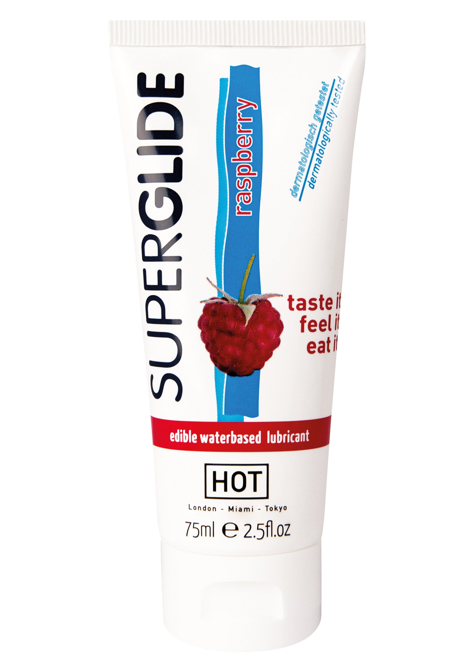 HOT Superglide Edible 75ml Raspberry - Lubrificante Commestibile al Lampone