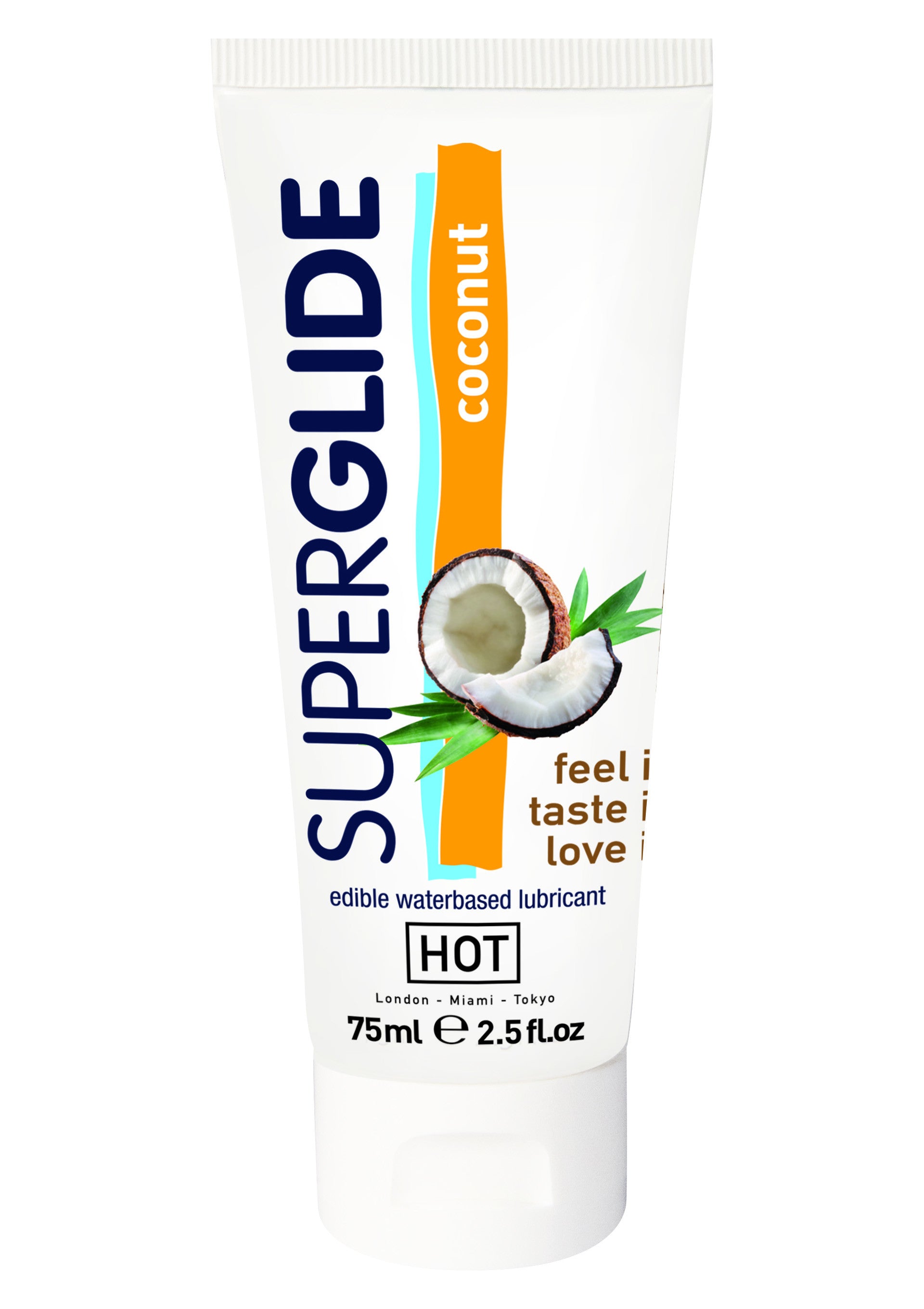 HOT Superglide Edible 75ml Coconut - Lubrificante Commestibile Gusto Cocco