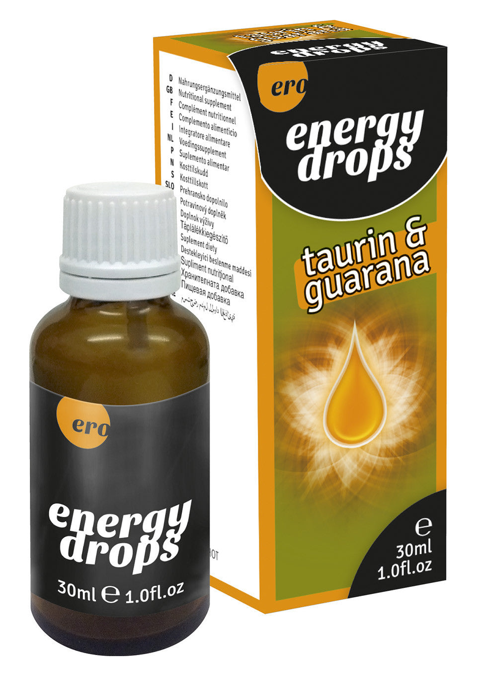 Energy Drops con Guaranà e Taurina - Gocce Stimolanti Libido e Resistenza