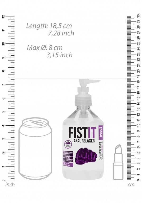 Fist It Professional Active - Gel Lubrificante ad Alta Densità con Mentolo 500ml