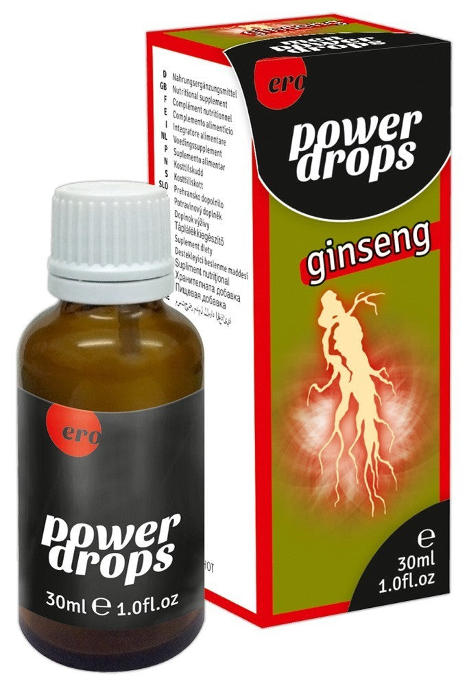 HOT Men Power Ginseng Drops 30ml - Integratore Afrodisiaco con L-Arginina