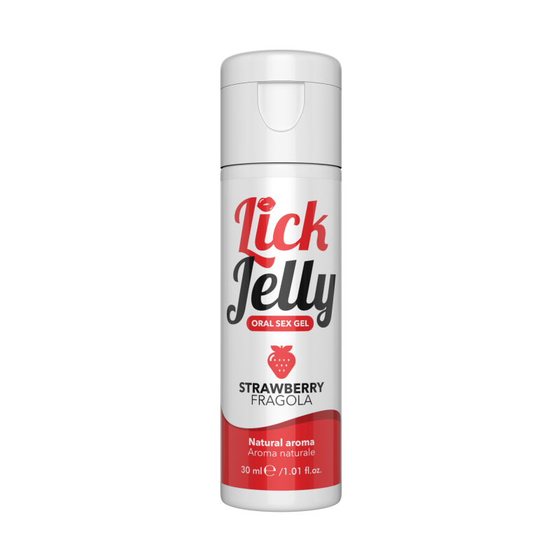 Lick Jelly Fragola - Gel Commestibile Baciabile e Lubrificante