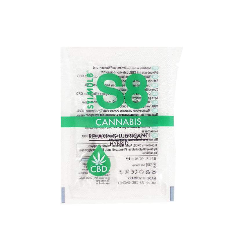 S8 Cannabis Hybrid Lube 4ml - Lubrificante Ibrido con Estratti di CBD