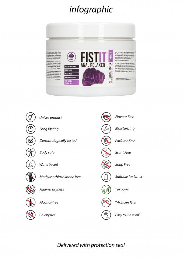 Fist It Active Refresh - Gel Lubrificante Denso ad Azione Rinfrescante - 500ml