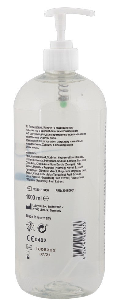 Just Glide Anal 1000ml - Lubrificante Vegano con Complesso Rilassante alle 7 Piante
