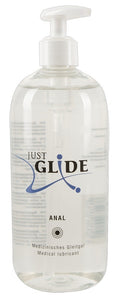 Just Glide Anal Waterbased - Gel Lubrificante Vegano con 7 Piante (500ml)
