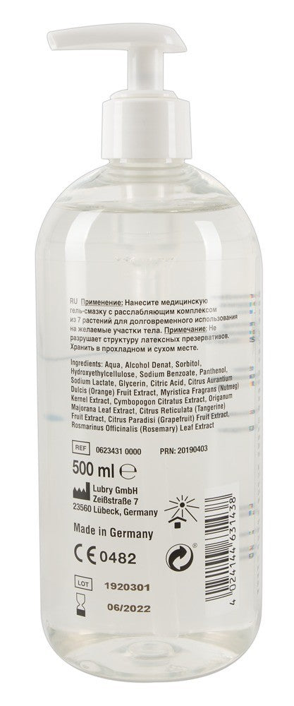 Just Glide Anal Waterbased - Gel Lubrificante Vegano con 7 Piante (500ml)