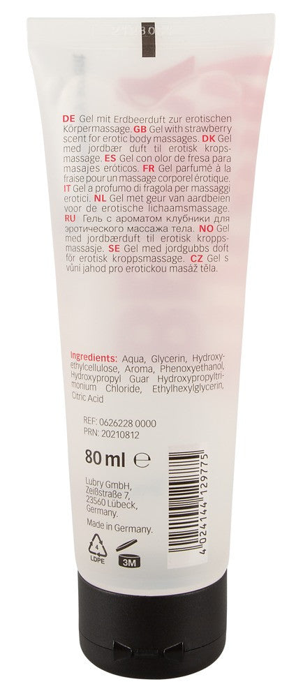 Just Play Strawberry 80ml - Gel Massaggio Erotico e Lubrificante alla Fragola