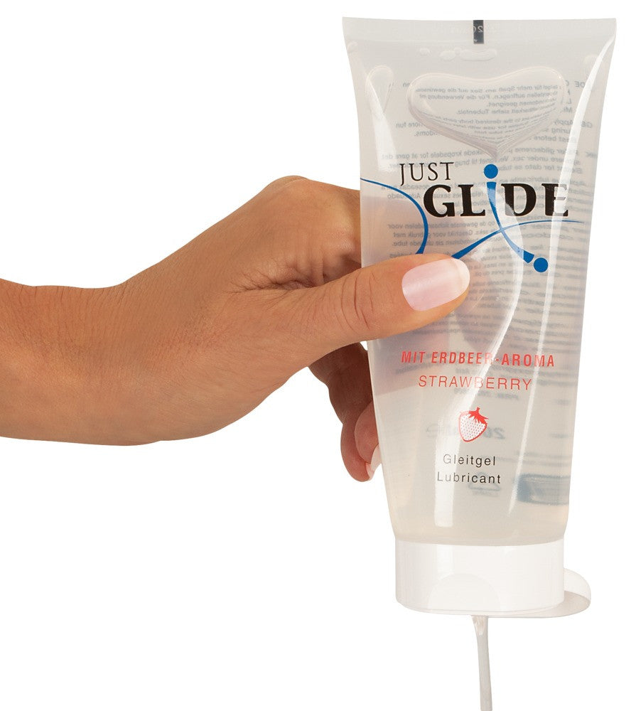 Just Glide Strawberry 200ml - Lubrificante a Base Acquosa al Gusto Fragola