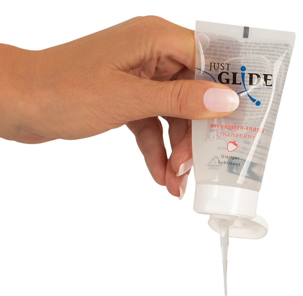 Just Glide Strawberry 50ml - Lubrificante a Base Acquosa Gusto Fragola (Travel Size)