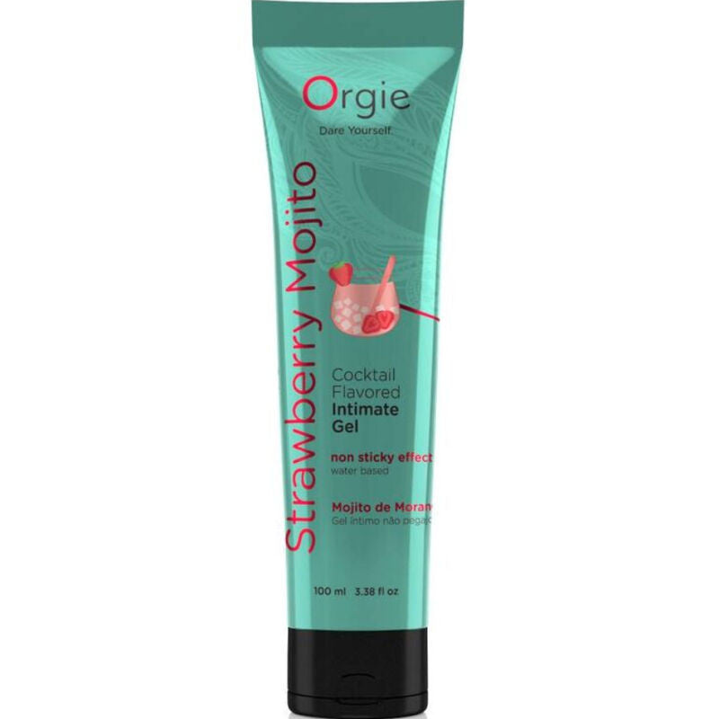 Orgie Lube Tube Strawberry Mojito 100ml - Lubrificante Baciabile Cocktail