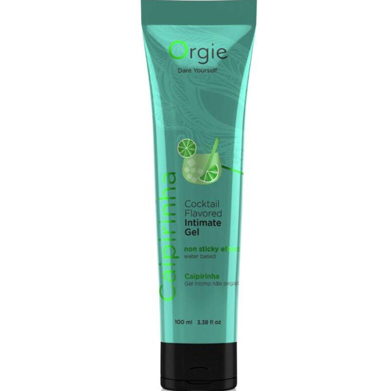 Orgie Lube Tube Caipirinha 100ml - Lubrificante Baciabile Gusto Cocktail