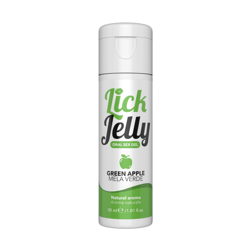 Lick Jelly Mela Verde 30ml - Lubrificante Edibile Formato Travel