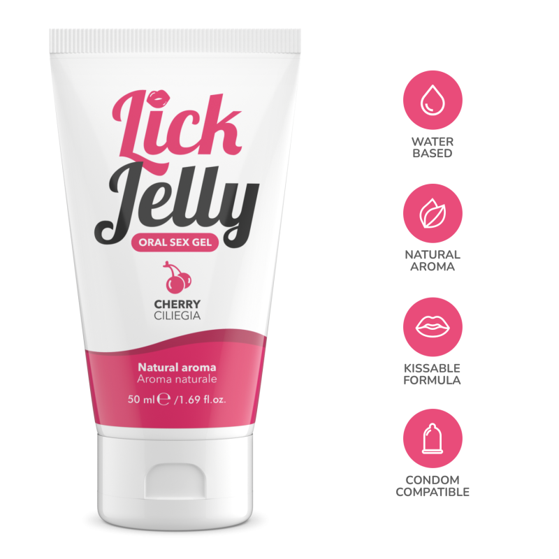 Lick Jelly Cherry - Lubrificante Edibile alla Ciliegia a Base Acquosa 100ml