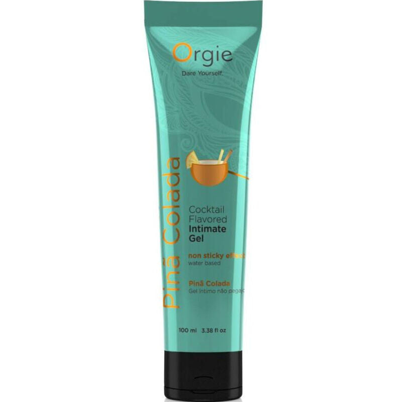 Orgie Lube Tube Piña Colada 100ml - Lubrificante Baciabile Gusto Cocktail
