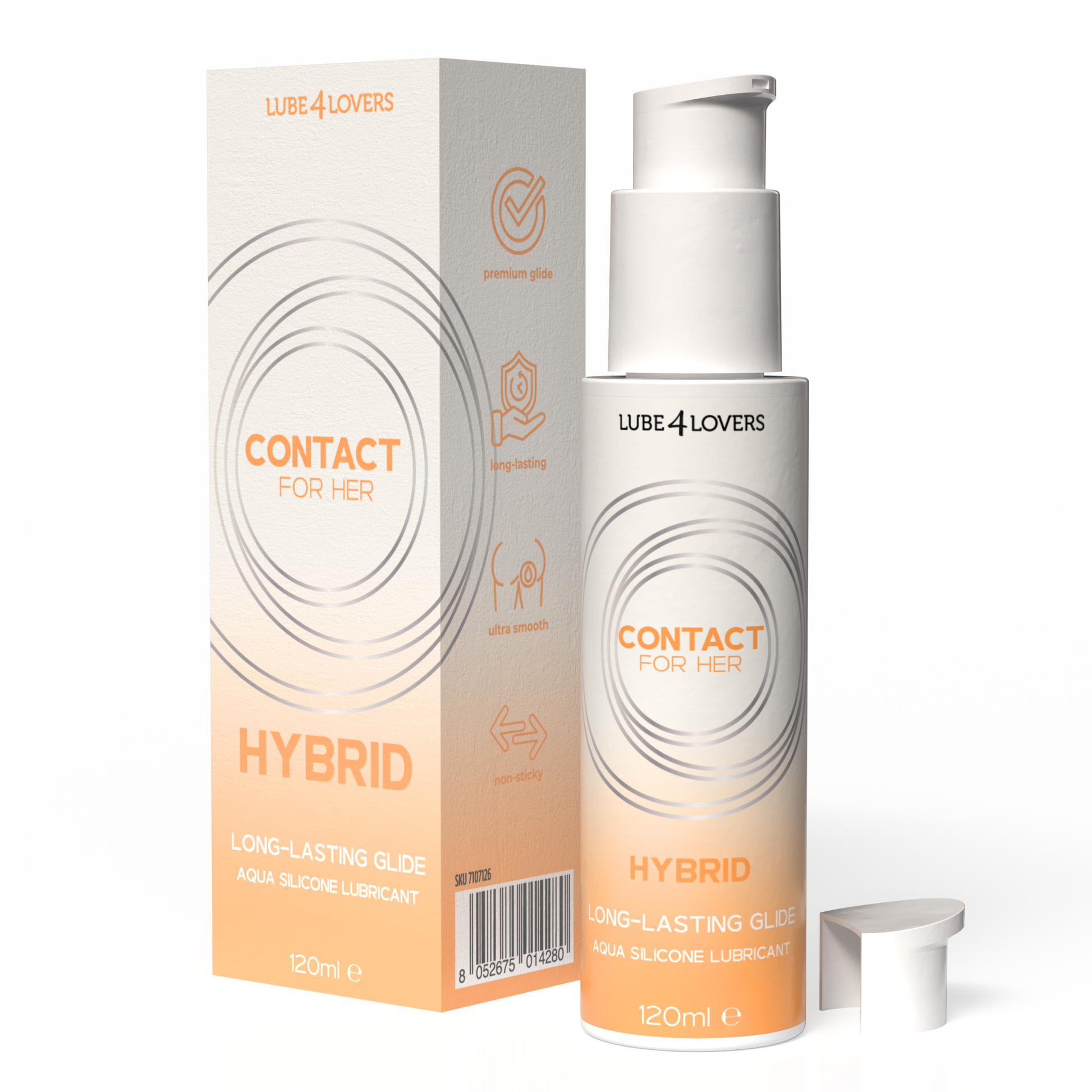 Hybrid Lube4Lovers - Lubrificante Intimo Formula Ibrida Lunga Durata (120ml)
