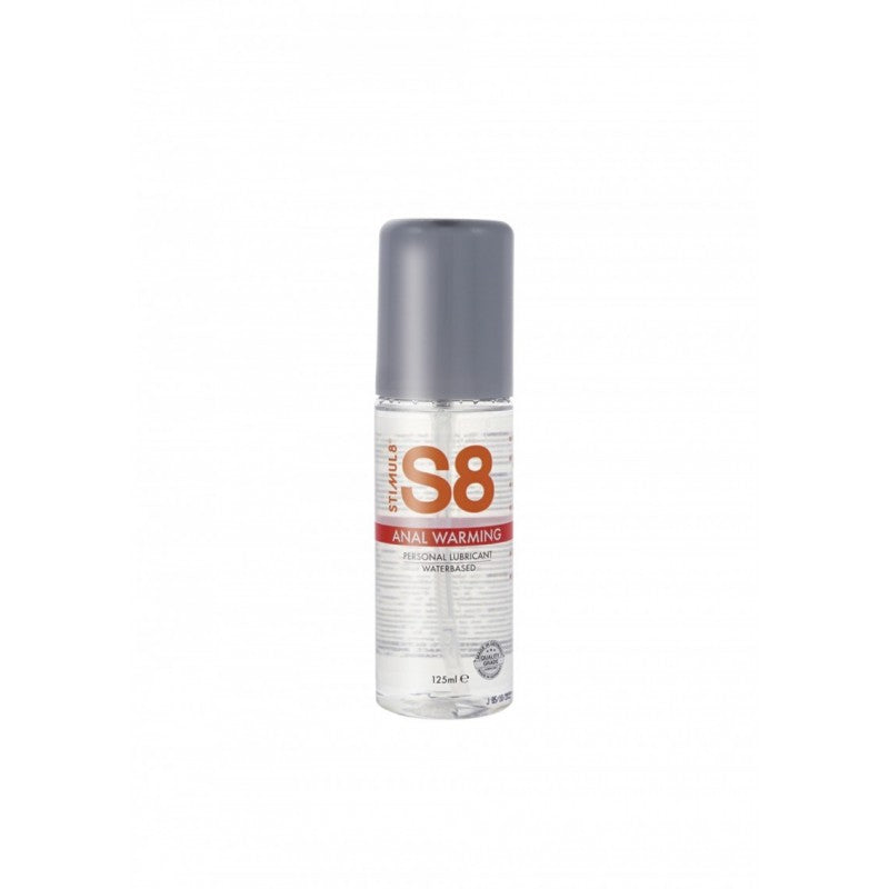 S8 Waterbase Anal Warming 125ml - Lubrificante Anale a Base Acquosa con Effetto Riscaldante