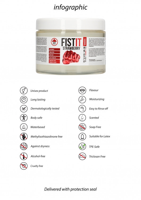 Fist It 500ml - Lubrificante a Base Acquosa ad Alta Densità per Fisting