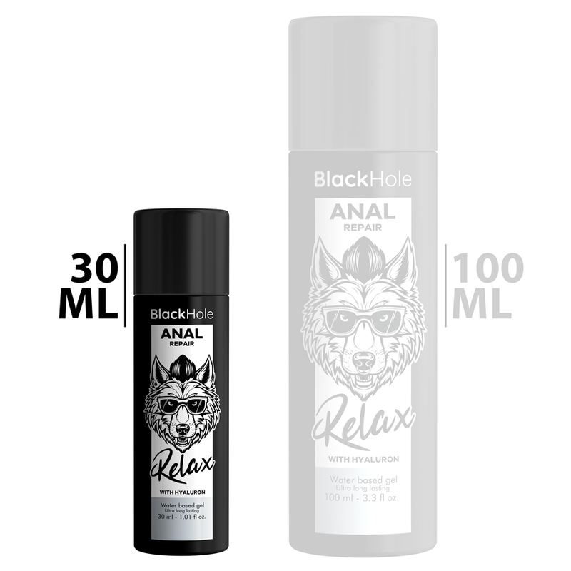 Black Hole Anal Repair - Gel Intimo con Acido Ialuronico ad Azione Idratante e Rilassante (30ml)