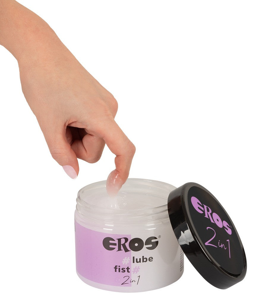 EROS 2in1 Lube & Fist 500ml - Lubrificante Ibrido Extra Scivoloso per Toy XXL