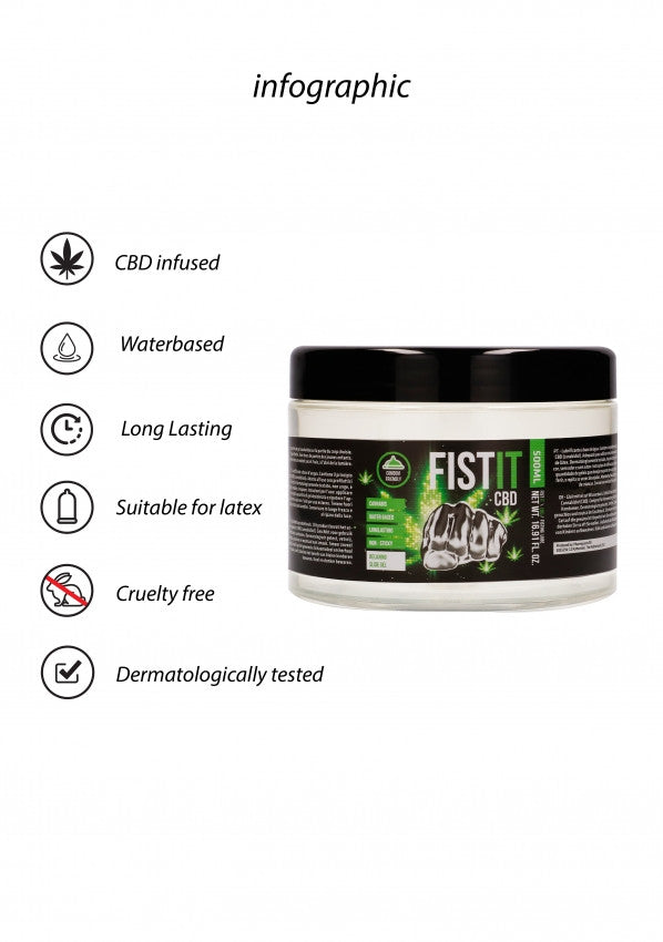Fist It CBD Infused - Gel Lubrificante Botanico ad Azione Lenitiva (500ml)