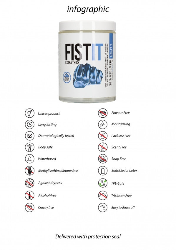 Fist It Original - Gel Lubrificante Idratante ad Alta Viscosità 1000ML