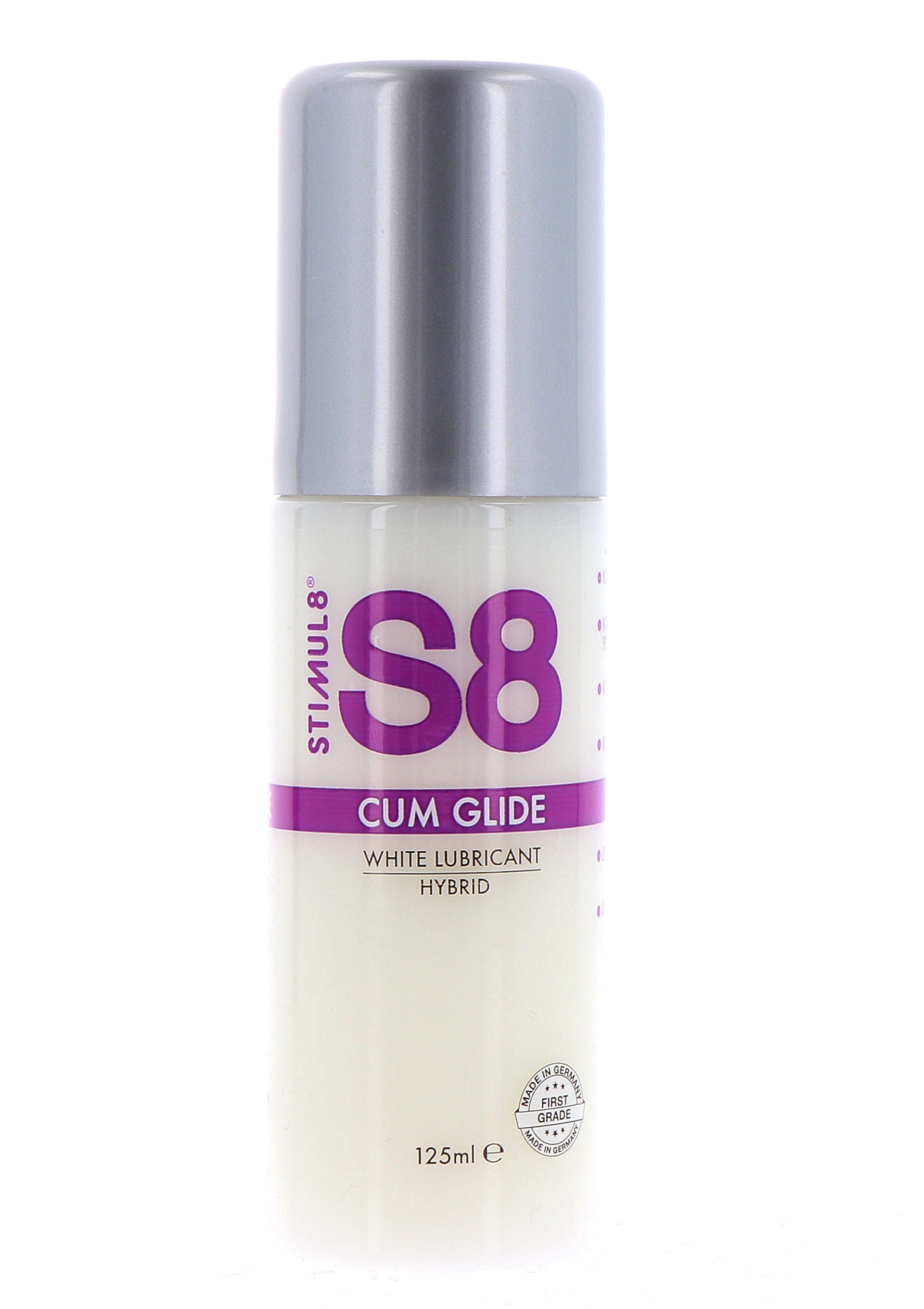 S8 Hybrid Cum Glide 125ml - Lubrificante Ibrido Effetto Sperma (Formato Grande)