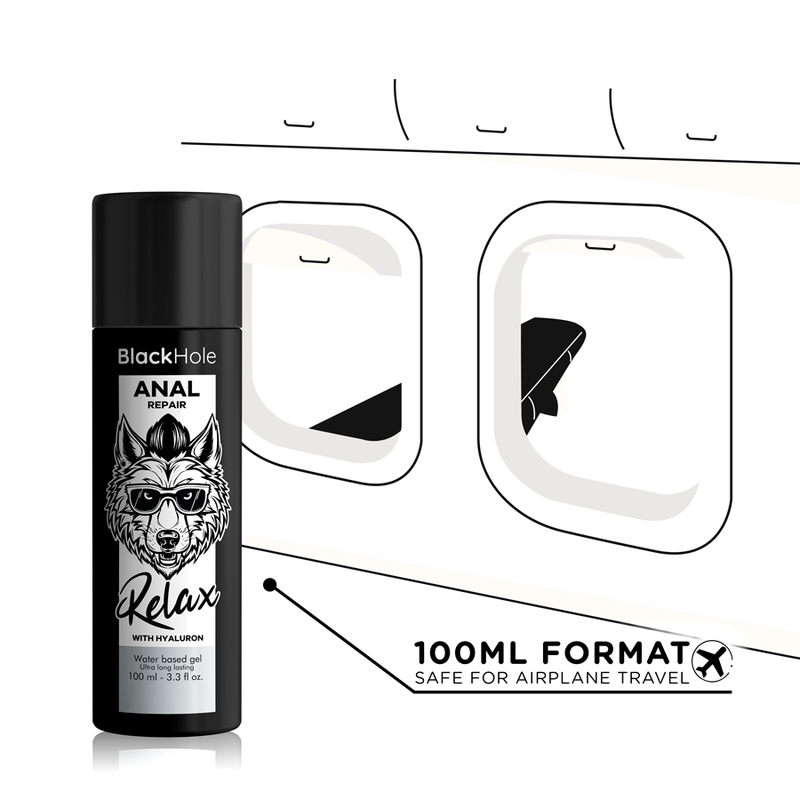 Black Hole Anal Repair 100ml - Gel Idratante Intensivo con Acido Ialuronico