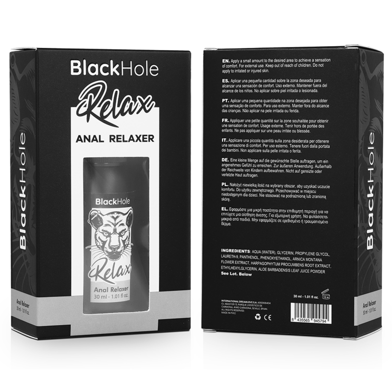 Black Hole Anal Comfort Spray - Spray Intimo Idratante ad Azione Rapida (30ml)