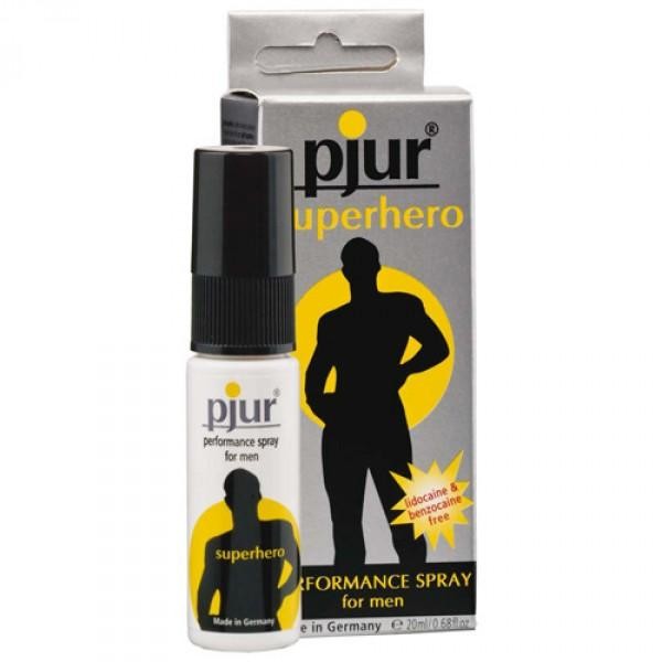 Pjur Superhero Delay Spray 20ml - Spray per il Controllo e la Durata Maschile