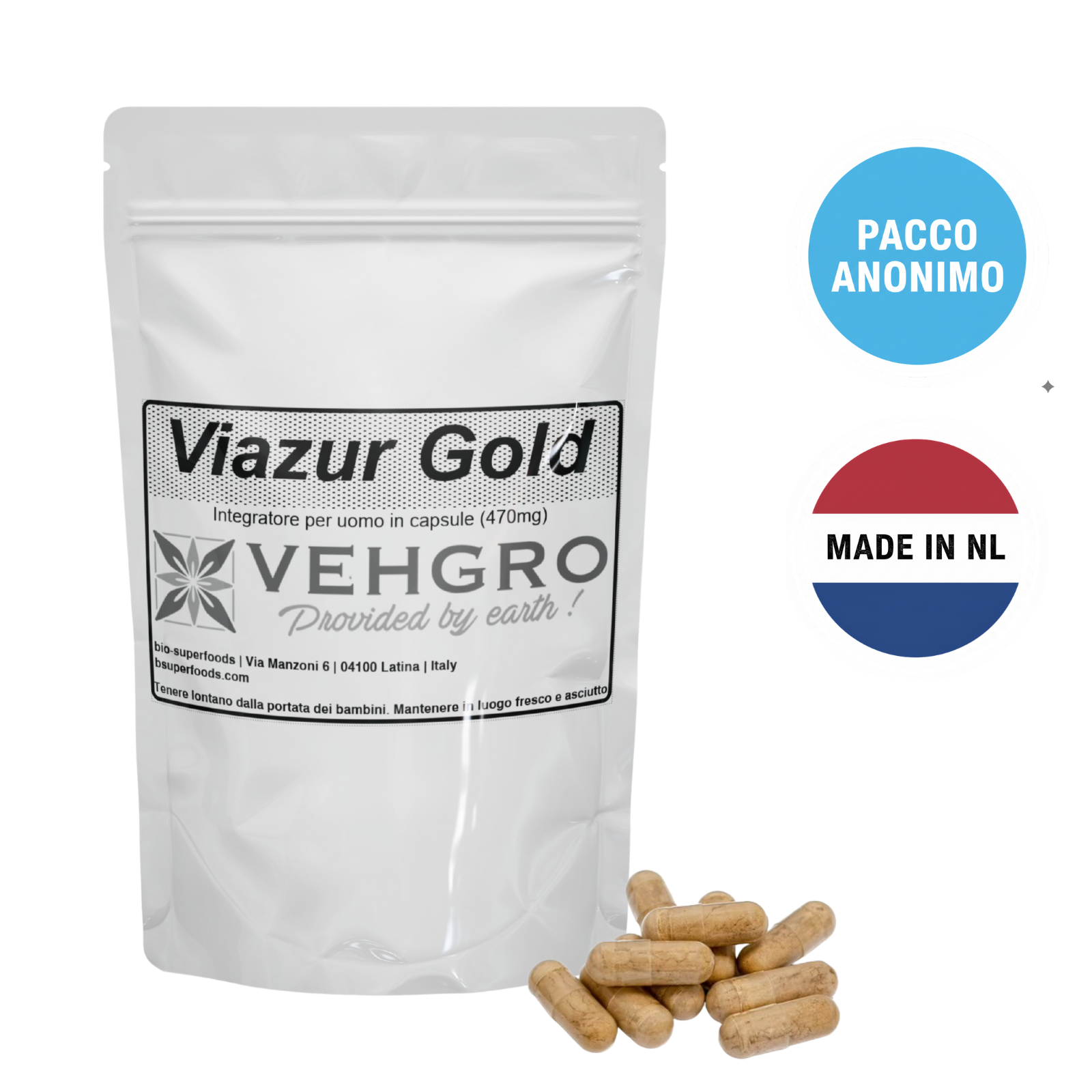 Viazur Gold Premium - Integratore Vitalità con Maca Nera e Tribulus