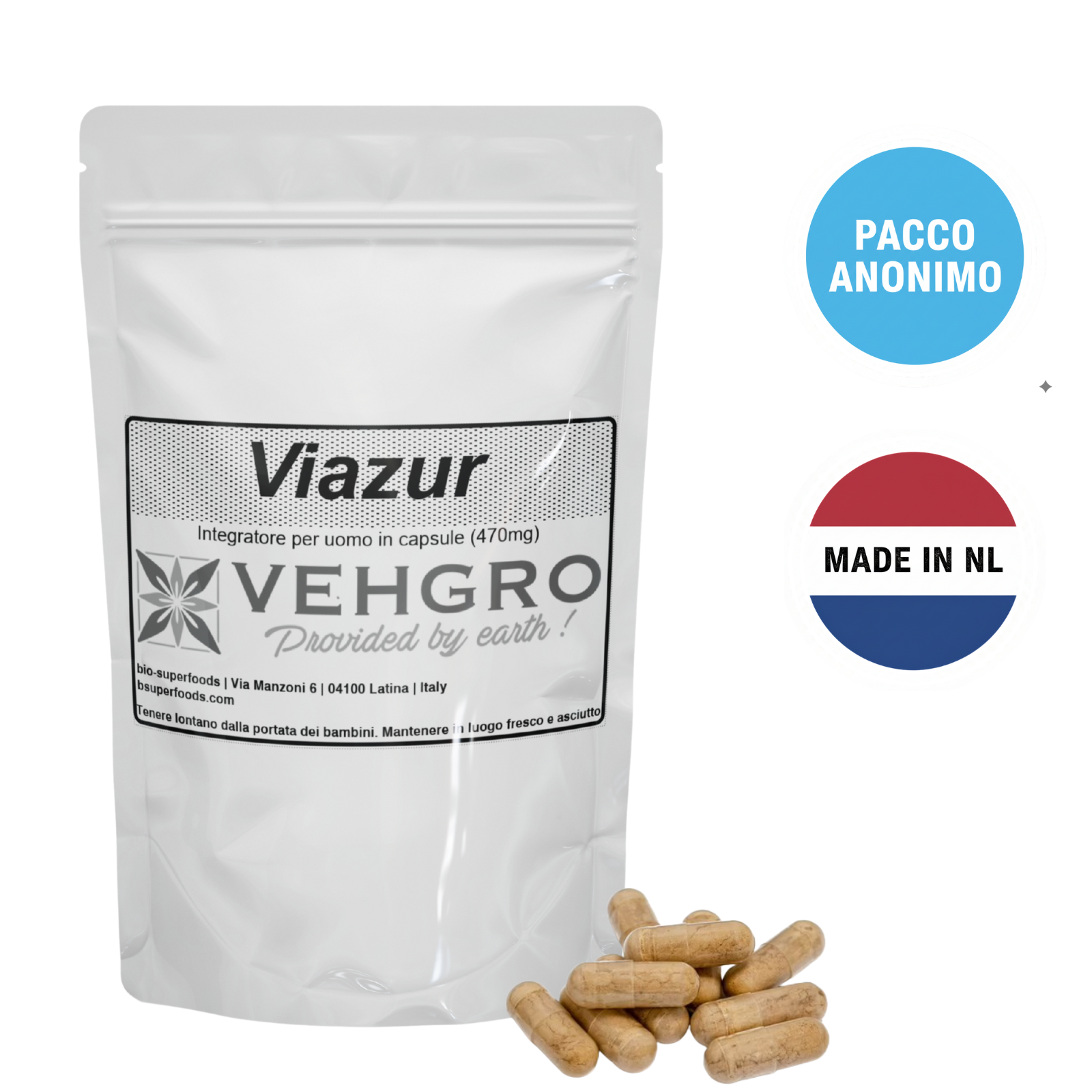 Viazur Natural Booster – Integratore Alimentare Energizzante Maschile a Base di Estratti Vegetali