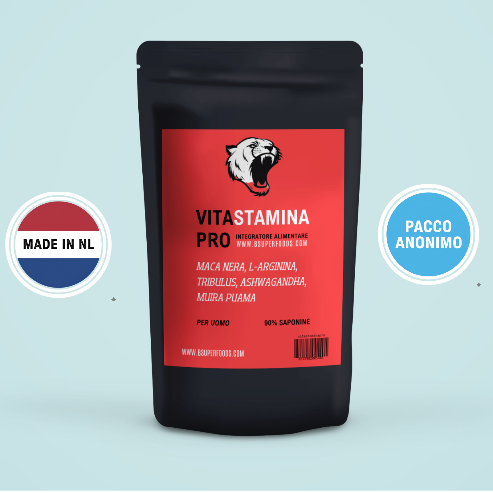 Vita Stamina Pro - Integratore con Ashwagandha e L-Arginina